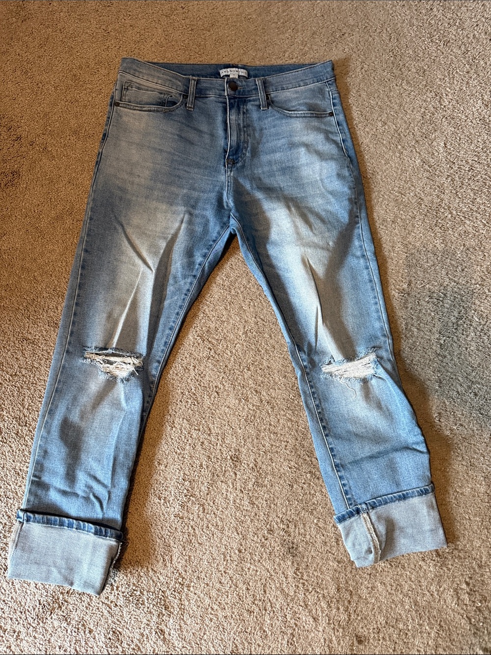 And Now This Light Blue Distressed Jeans (Womens)